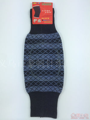 【豪帆加厚保暖菱格提花羊絨襪套防寒保健護膝加長針織護腿廠家直銷HX-302】義烏市豪帆針織廠 - 產(chǎn)品庫